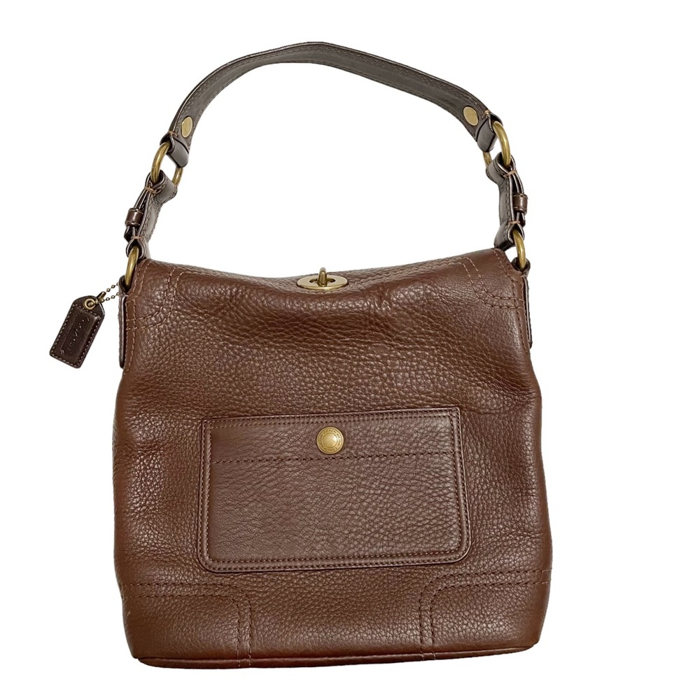 Coach Brown Leather Hobo Shoulder Bag